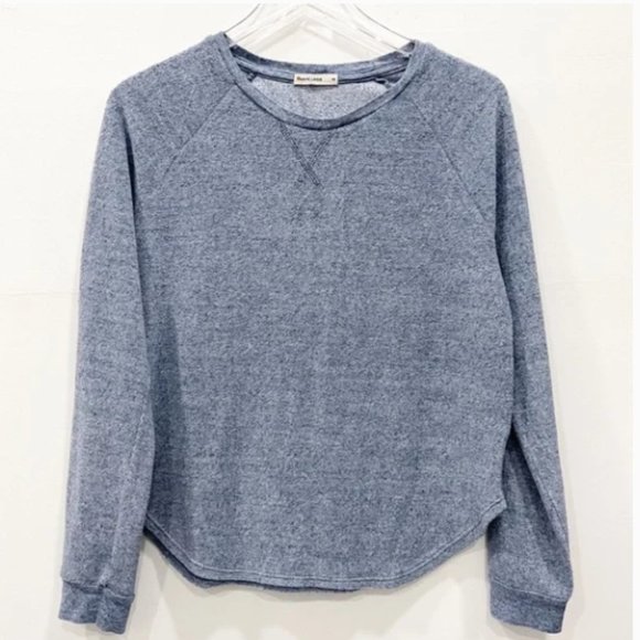 Marine Layer Relaxed Fit Somers Sweatshirt Blue Denim Nep Medium - Picture 1 of 7